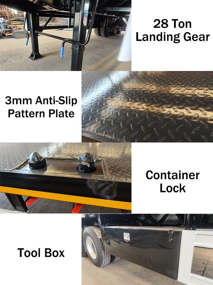 2026 New 40 Ft Flatbed Trailer Prices for Sale in Sierra Leone