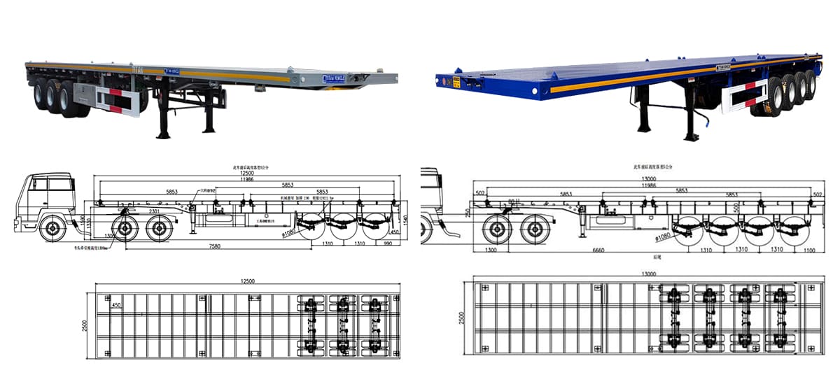 Flatbed Trailer Prices | Heavy Duty Flatbed Trailer for Sale in Sierra Leone