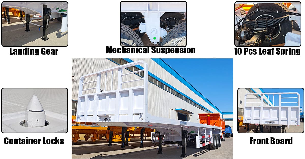 Flatbed Trailer Prices | Heavy Duty Flatbed Trailer for Sale in Sierra Leone Flatbed Trailer Prices | Heavy Duty Flatbed Trailer for Sale in Sierra Leone 