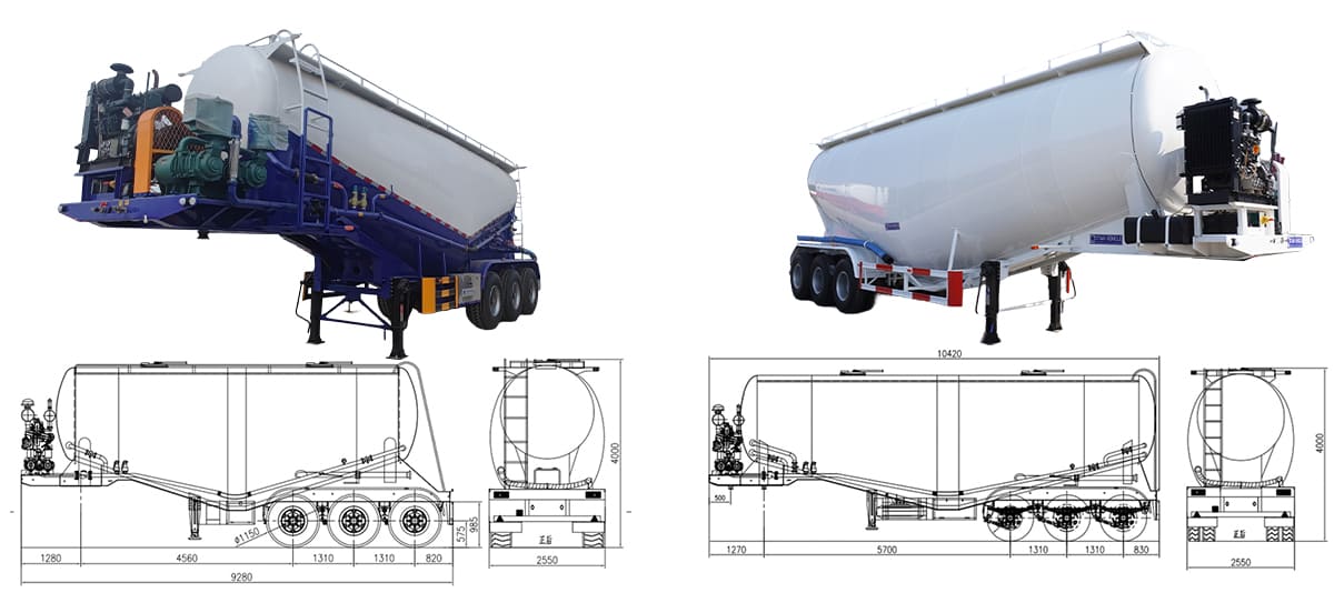 Cement Bulker Trailer for Sale in Sierria Leone