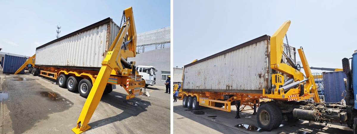 Side Loader Truck Trailer  Side Loader Container Truck for Sale in Sierra Leone