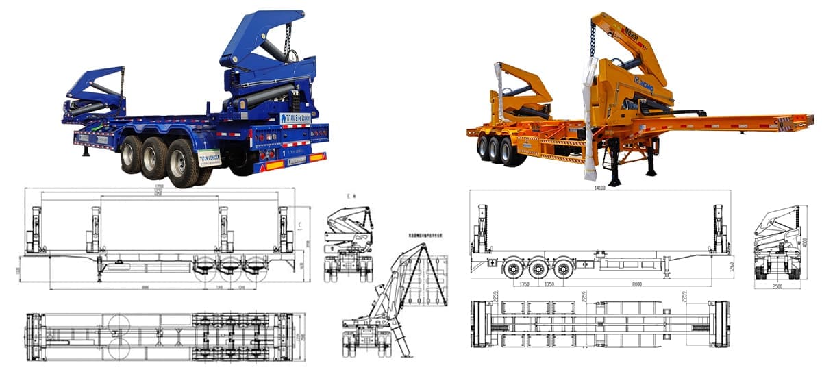 Side Loader Truck Trailer  Side Loader Container Truck for Sale in Sierra Leone