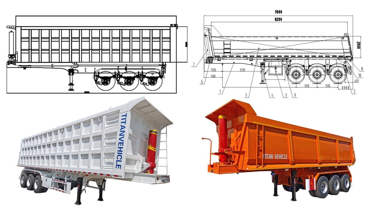 End Dump Trailer for Sale in Sierra Leone