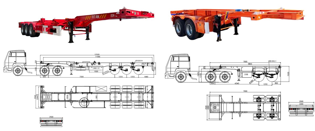 Container Skeletal Trailer | Skel Trailers for Sale in Sierra Leone