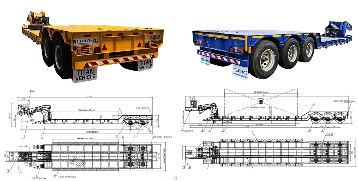 Detachable Gooseneck Trailer for Sale in Sierra Leone