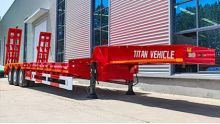40 Feet 3 Axle Low Bed Trailer