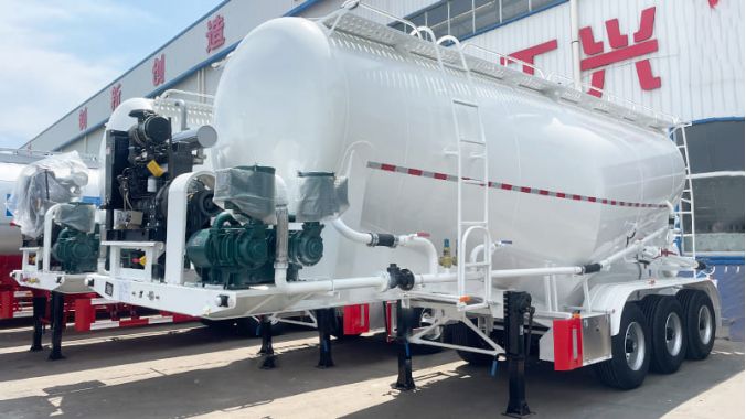 3 Axle Bulk Cement Trailer