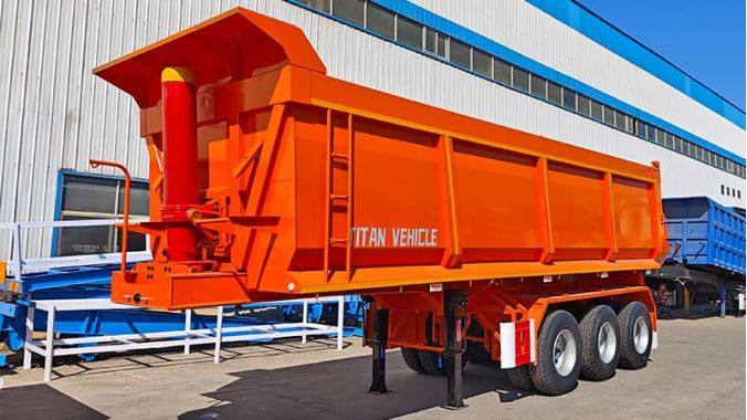 60T Hydraulic Dump Trailer
