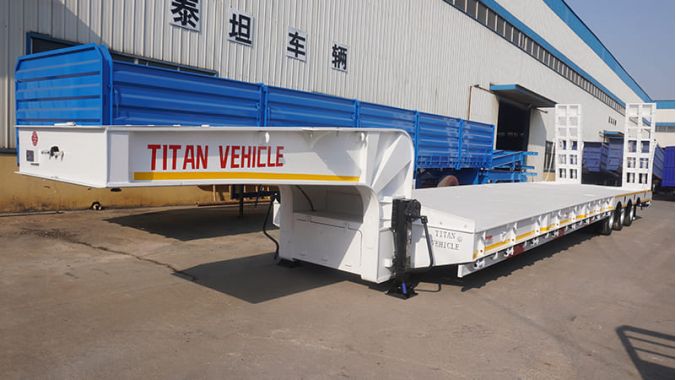 60T Low Bed Trailer Truck